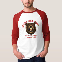 Camiseta Oso “Generaciones Fuertes” Reunión Familiar Person