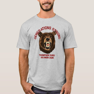 Camiseta Oso “Generaciones Fuertes” Reunión Familiar Person