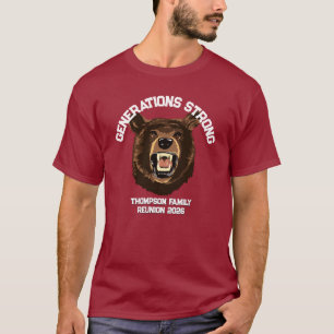 Camiseta Oso “Generaciones Fuertes” Reunión Familiar Person