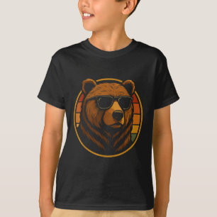 Camiseta Oso Genial Con Gafas De Sol Reto Salvaje 