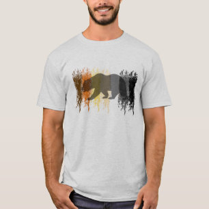 Camiseta Oso genial Grunge sombra Orgullo gay del oso