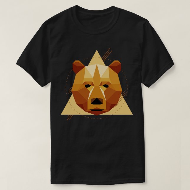 Camiseta Oso geométrico (Diseño del anverso)