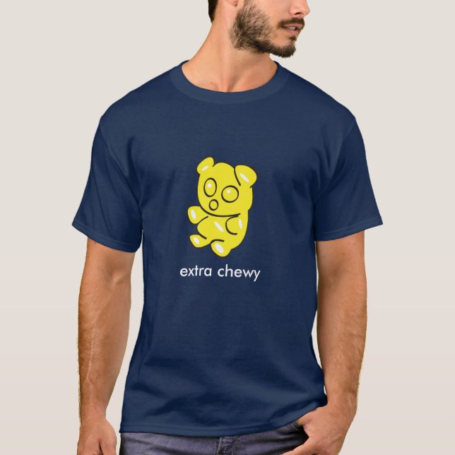 Camiseta oso gomoso amarillo t oscuro (Anverso)