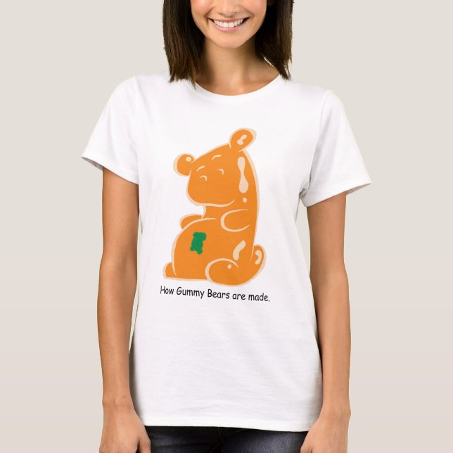 Camiseta Oso gomoso del bebé (Anverso)
