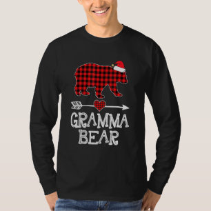 Camiseta Oso Gramma, Oso Gramma De Búfalo Rojo Pajama