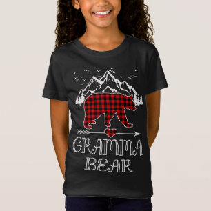 Camiseta Oso GrammaOsoRed Búfalo Tapado Abuela Oso Pajama