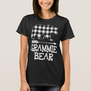 Camiseta Oso Grammie De Búfalo Blanco Y Negro