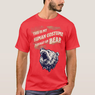 Camiseta Oso grande Este es mi disfraz humano que soy realm