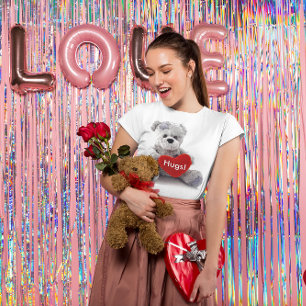 Camiseta Oso Gris Con Corazón