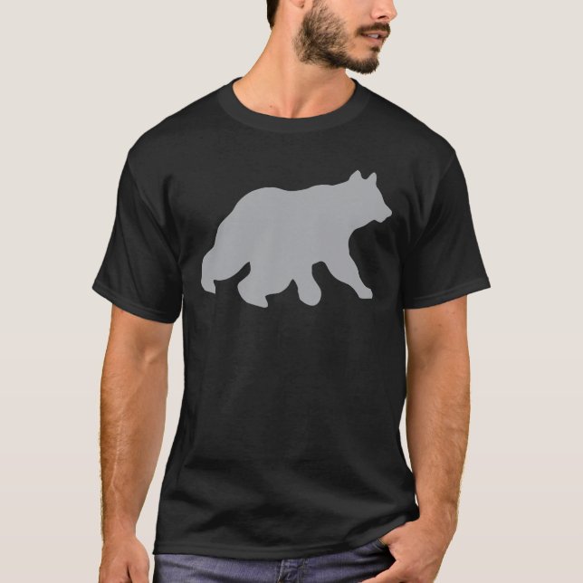 Camiseta Oso gris personalizable  (Anverso)