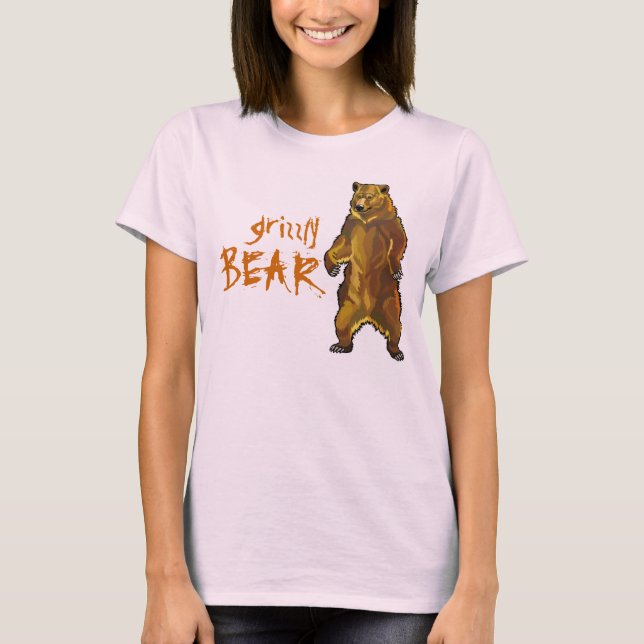 Camiseta oso grizzly (Anverso)