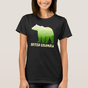 Camiseta Oso Grizzly de Columbia Británica en el bosque de 