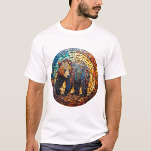 Camiseta Oso Grizzly en Diseño Artístico
