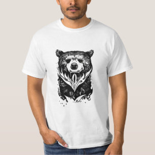 Camiseta Oso Grizzly Wild Animal Nature Ilustracion Art