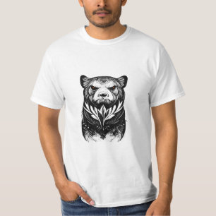 Camiseta Oso Grizzly Wild Animal Nature Ilustracion Art