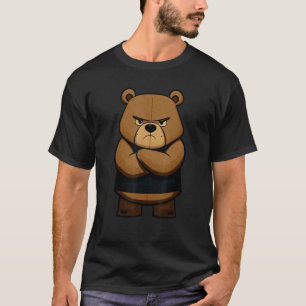 Camiseta Oso Grumpy gracioso - Curmudgeon de mal humor
