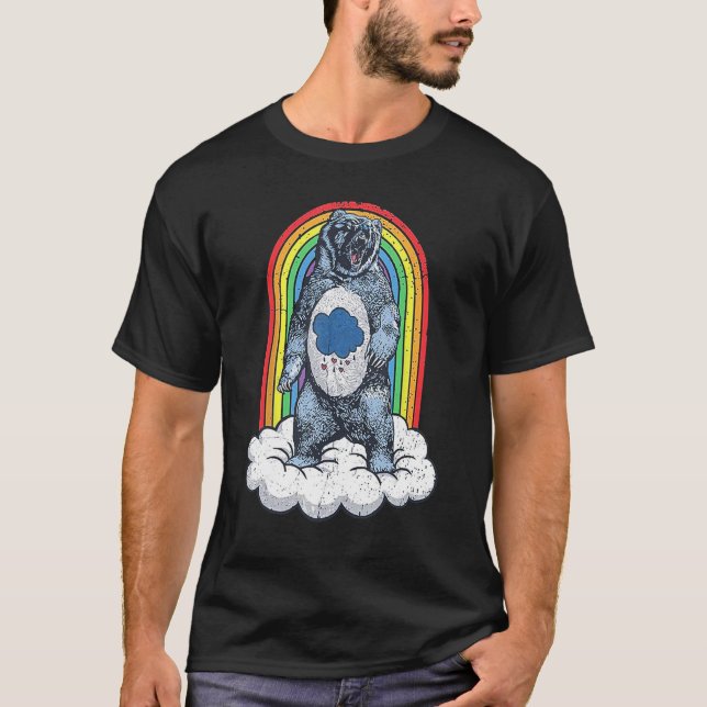 Camiseta Oso Gruñón Arcoíris (Anverso)