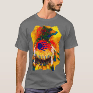 Camiseta Oso Guerrero Nativo Estadounidense T