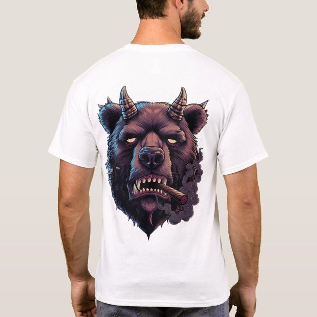 Camiseta Oso Hornado Místico (Reverso)