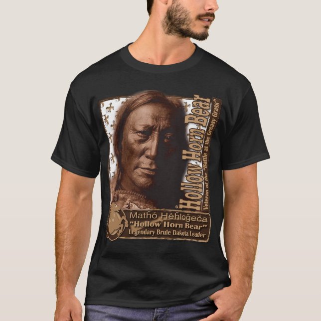 Camiseta Oso hueco Brule Dakota del cuerno (Anverso)