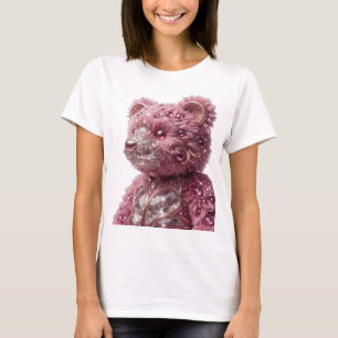 Camiseta Oso incrustado en GEM dorado Snappy Diseño moderno