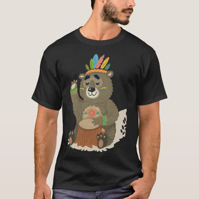 Camiseta Oso indio (Anverso)