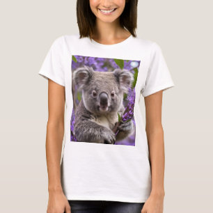 Camiseta Oso Koala En Árbol De Jacaranda,