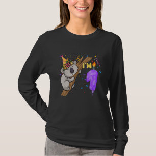 Camiseta Oso Koala Tengo un año, Fiesta de primer cumpleaño