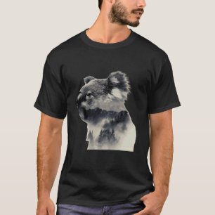 Camiseta Oso Koala Vida Silvestre Animal Tropical Arte Natu