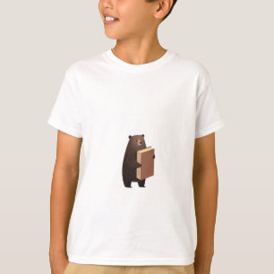 Camiseta Oso leyendo libro niños