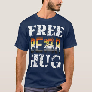 Camiseta Oso libre abrazo orgullo gay LGBT, amor gana desfi