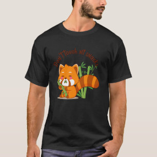 Camiseta oso lindo comiendo bambú