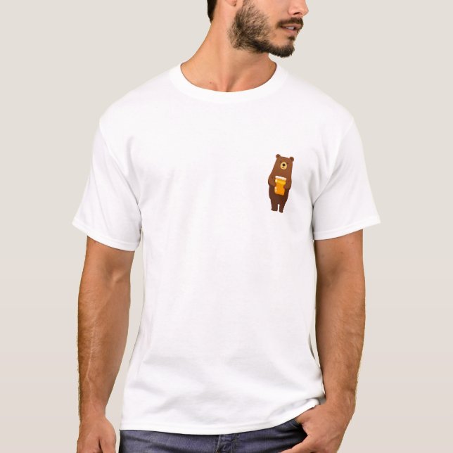 Camiseta Oso Lindo con Tarro de Miel (Anverso)