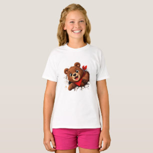 Camiseta Oso lindo de avance – Divertido delante y detrás