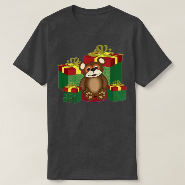 Camiseta Oso lindo presenta regalos niños Chicas de vacacio (Diseño del anverso)