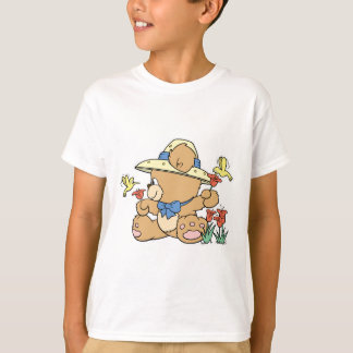 Camiseta Oso lindo y colibríes