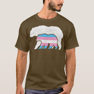 Camiseta Oso Mamá Orgullo Transgénero Cub LGBT Trans Pride