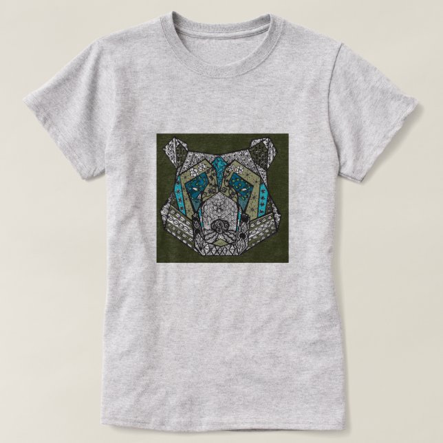 Camiseta Oso mamario de tono de tierra (Diseño del anverso)