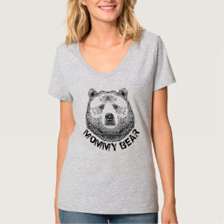 Camiseta Oso mami, Ilustracion de mano dibujada