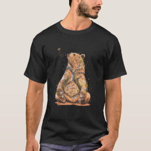 Camiseta Oso Marrón Abeja Cuta Abeja Abeja La Naturaleza Am