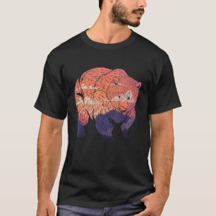Camiseta Oso marrón al aire libre Naturaleza animal del bos