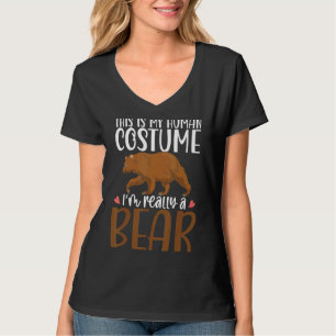Camiseta Oso Marrón Animal Animal Animal Costumbre Humana