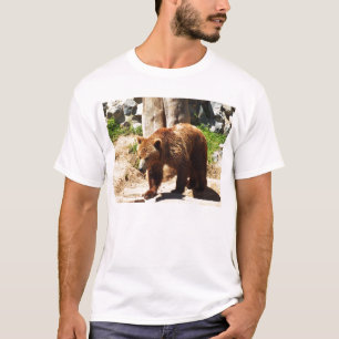 Camiseta Oso marrón caminando