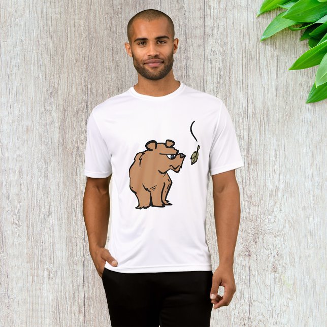 Camiseta Oso marrón con vida silvestre de hojas caídas en o (Subido por el creador)