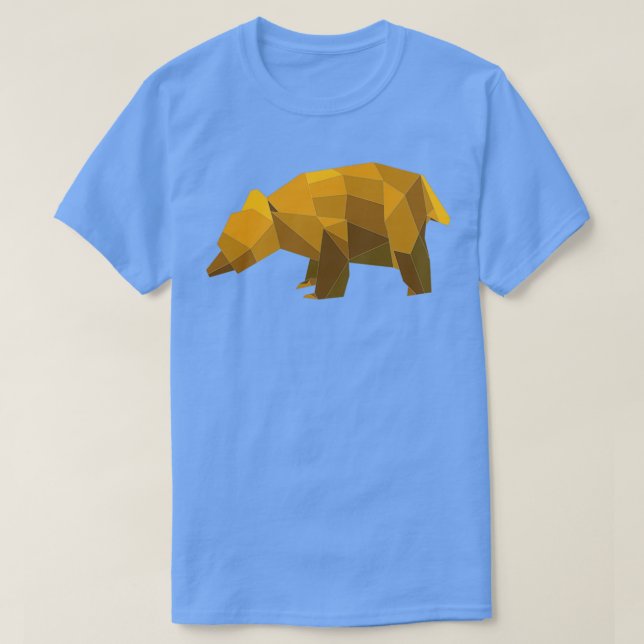 Camiseta oso marrón de origen (Diseño del anverso)