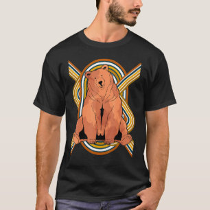 Camiseta Oso Marrón Naturaleza de vida silvestre Animal Oso
