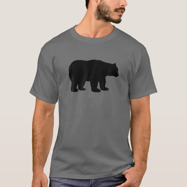 Camiseta Oso - Marrón parduzco lindo zoológico animal diver (Anverso)