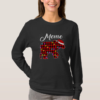 Camiseta Oso Meme, Oso Pajama, Oso De Búfalo Rojo