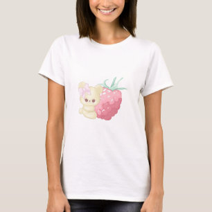 Camiseta Oso minúsculo de Cutie de la frambuesa