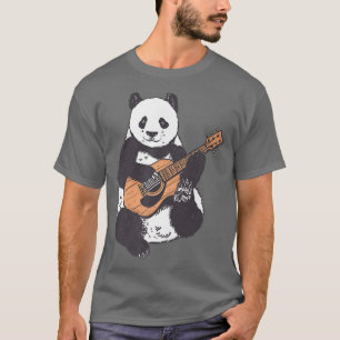Camiseta Oso Musical Toca Música De Guitarra Canción Panda